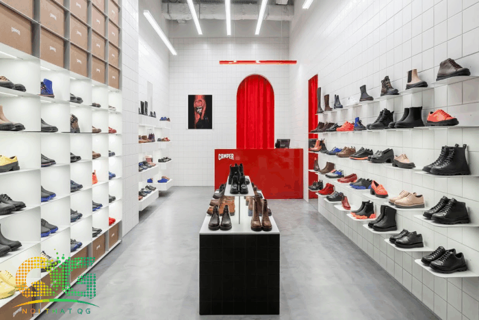 Báo giá thiết kế thi công nội thất shop giày dép | noithatqg.com
