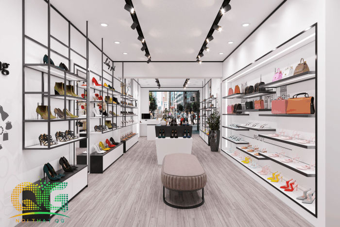 Thiết kế cửa hàng giày dép độc đáo sẽ giúp các khách hàng của bạn có được trải nghiệm mua sắm độc đáo và đáng nhớ nhất. Với sự sáng tạo của chúng tôi, chúng tôi sẽ tạo ra một không gian bán hàng đẹp mắt, tiện nghi và đáng yêu nhất. Khách hàng sẽ có thể dễ dàng tìm thấy sản phẩm mà họ yêu thích và cảm thấy thoải mái khi mua sắm.