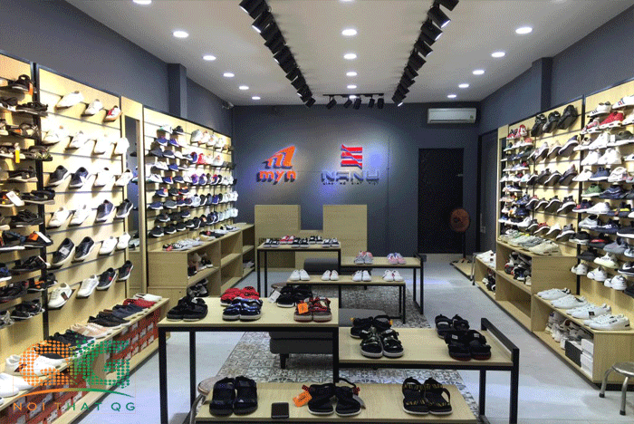 Thi công trọn gói shop giày dép 30m2 tại Hà Nội