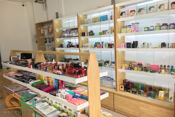 Thiết kế trọn gói cửa hàng mỹ phẩm tại Hà Nội