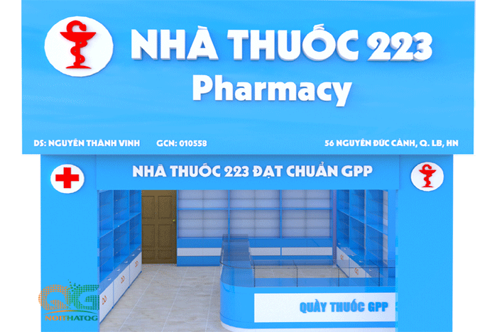 Quầy thuốc tây đẹp