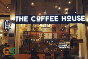 bảng hiệu quán cafe gây ấn tượng