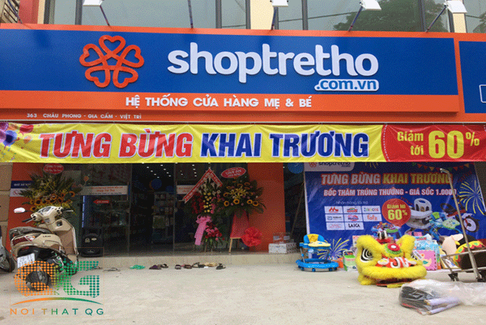 làm biển quảng cáo shop me và bé