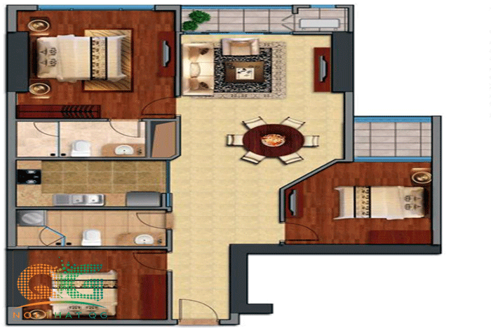 Thiết kế nội thất phòng khách cho chung cư