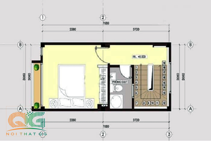 Thiết kế nội thất chung cư 25m2
