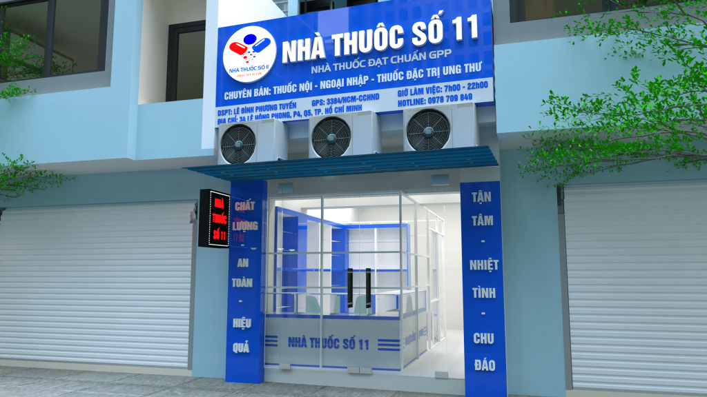 Thiết kế nhà thuốc quận 5